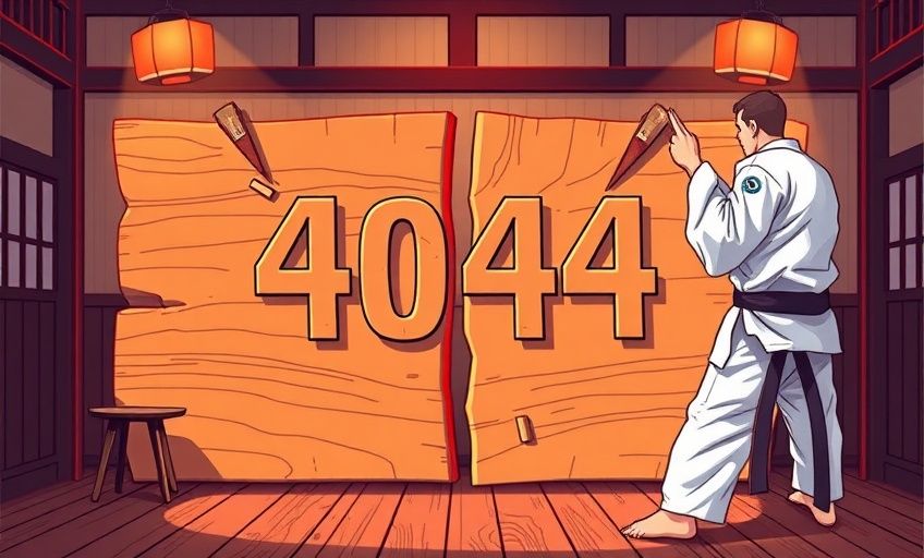 404 Karate Illustration