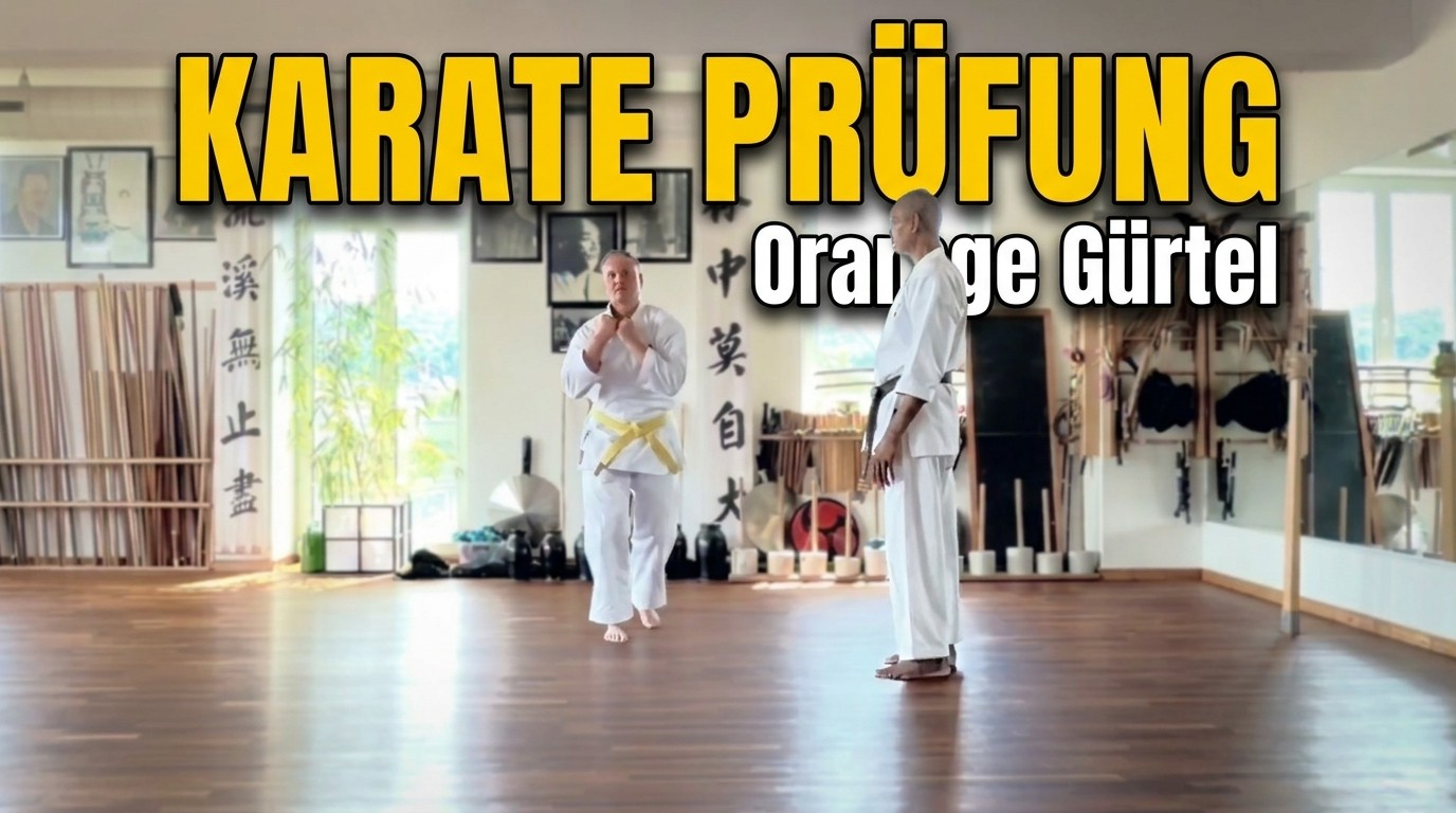 Karate Orangegurt Prüfung: Grundtechniken (7. Kyū)