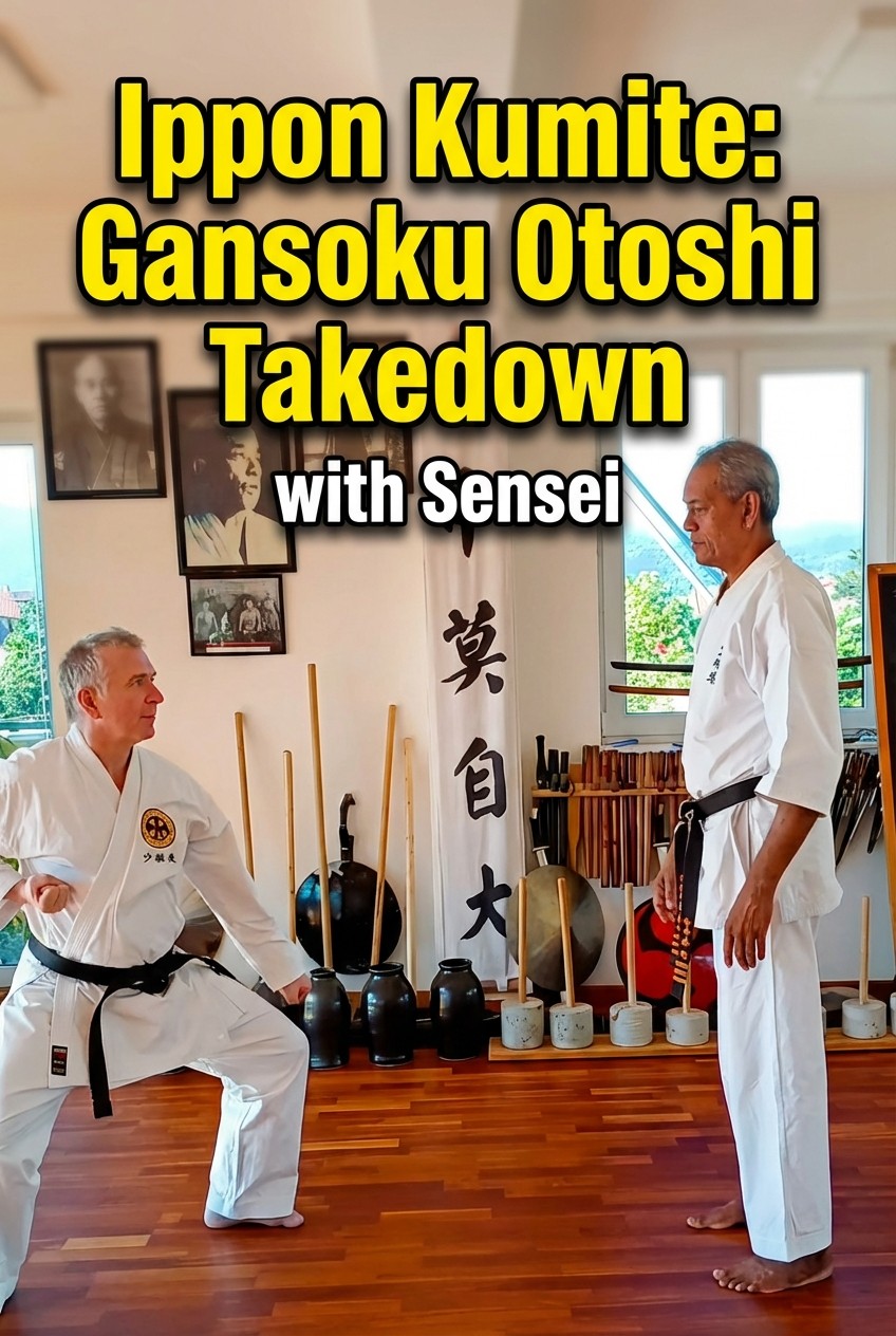 Ippon Kumite: Gansoku Otoshi Takedown