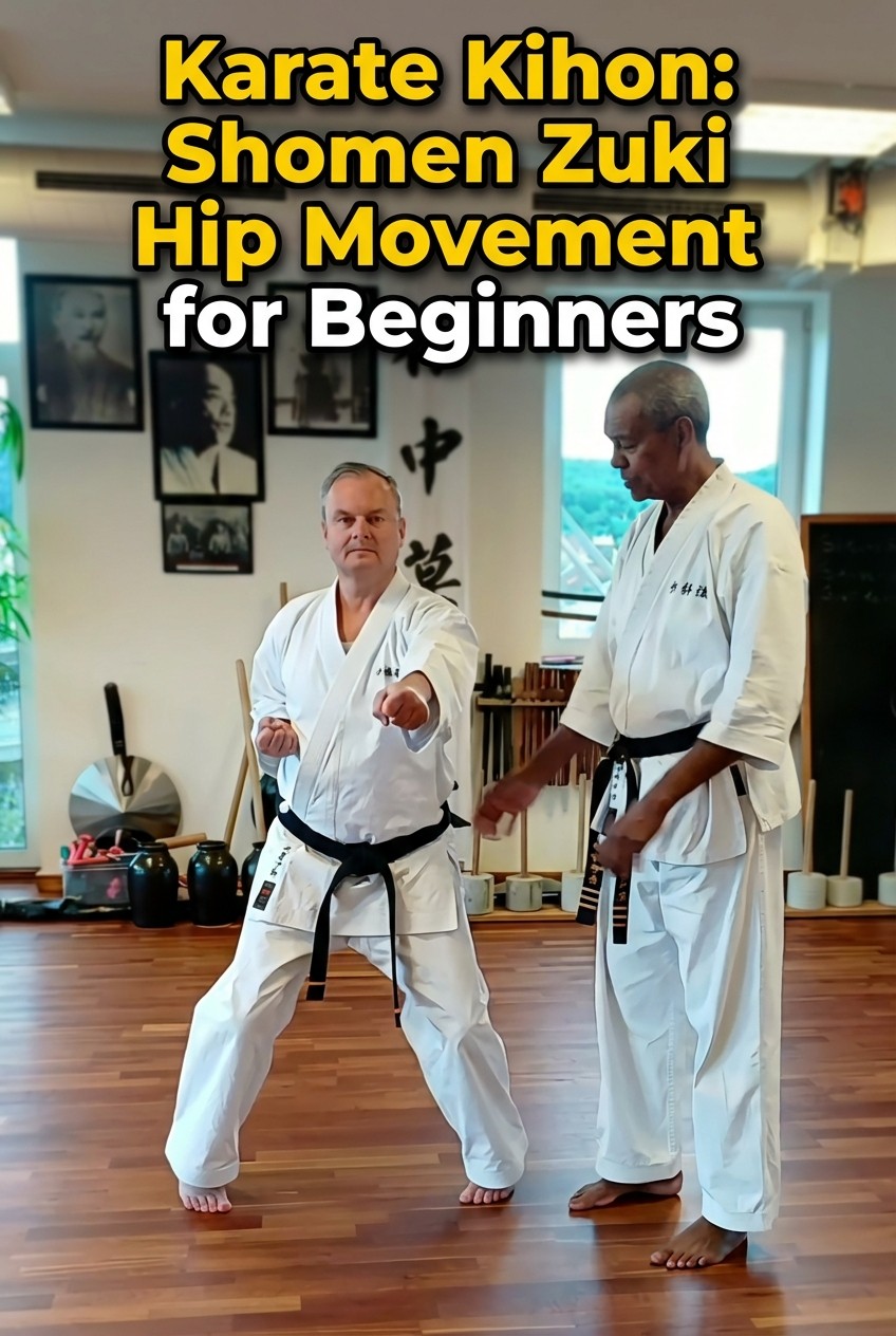 Karate Kihon: Shomen Zuki Hip Movement for Beginners